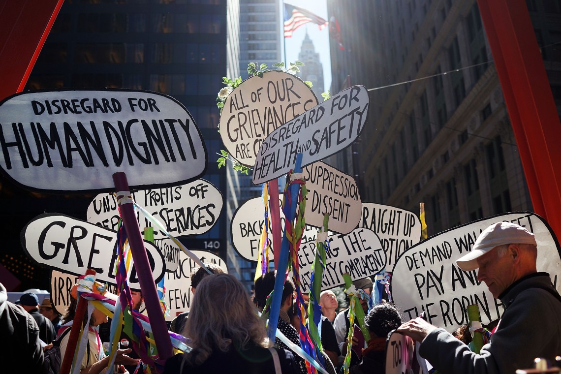image of the occupy wall street anniversary